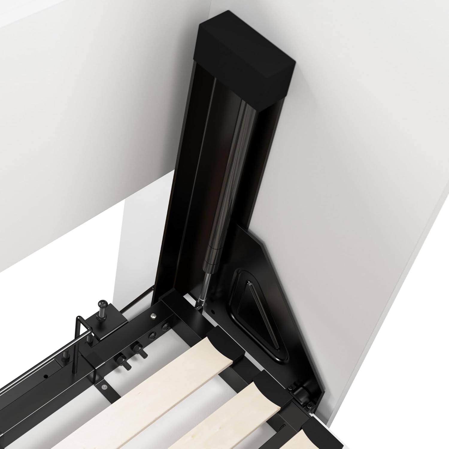 65 Inch Queen Murphy Bed With Wardrobe Storage System - PM Bedding Store