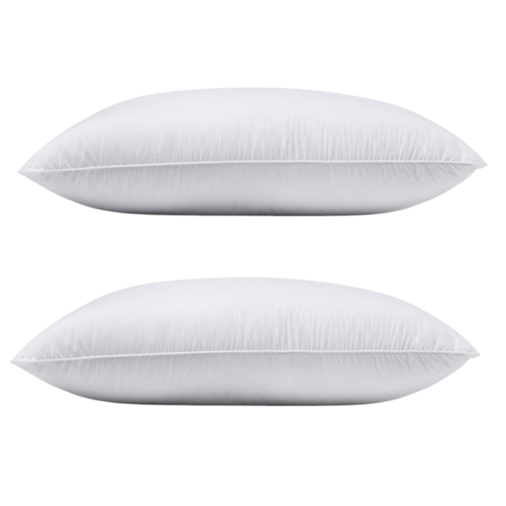 Set of Two Down Alternative Firm King Size Bed Pillows - PM Bedding Store