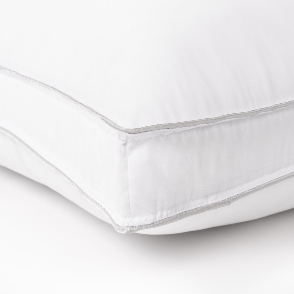 Set of Two Microfiber Down Alternative Medium Hypoallergenic King Size Bed Pillows - PM Bedding Store