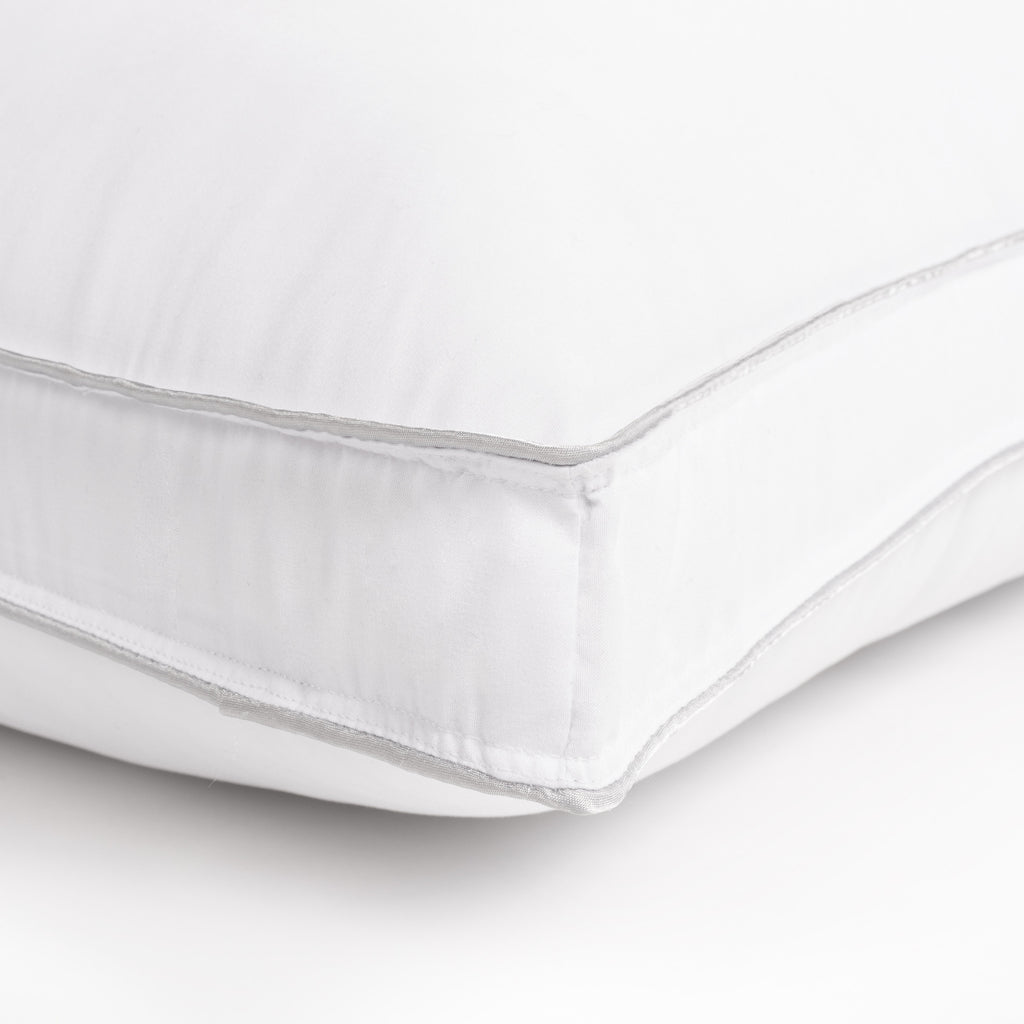 Set of Two Microfiber Down Alternative Medium Hypoallergenic King Size Bed Pillows - PM Bedding Store