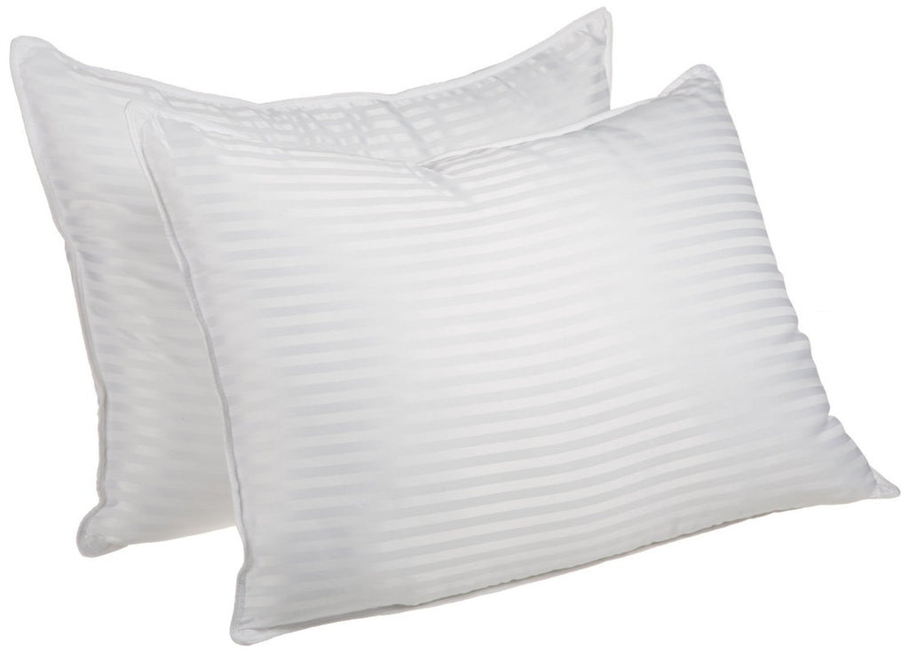 Set of Two Microfiber Down Alternative Medium Standard Size Bed Pillows - PM Bedding Store