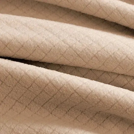 BPS Collection Grid Pattern Fleece Blankets - PM Bedding Store