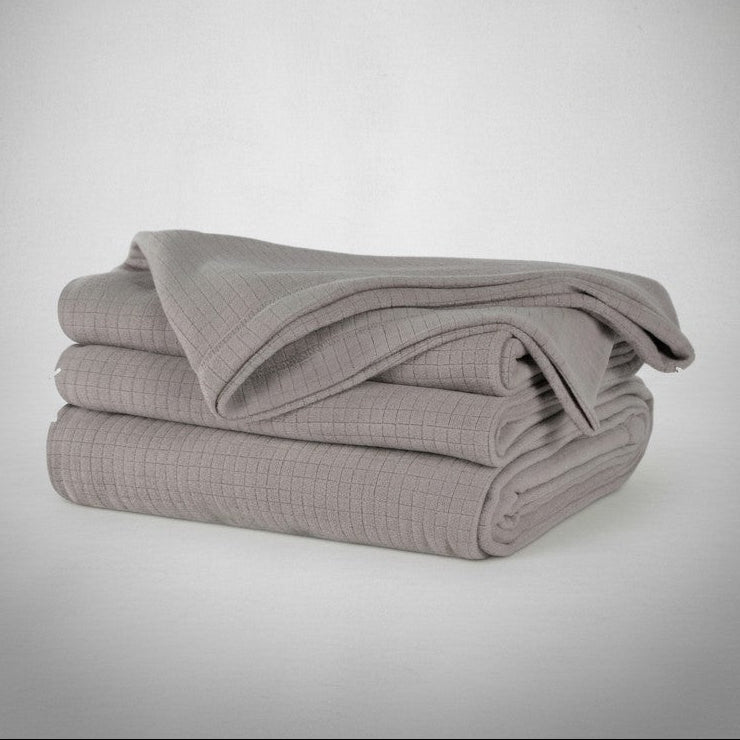 BPS Collection Grid Pattern Fleece Blankets - PM Bedding Store