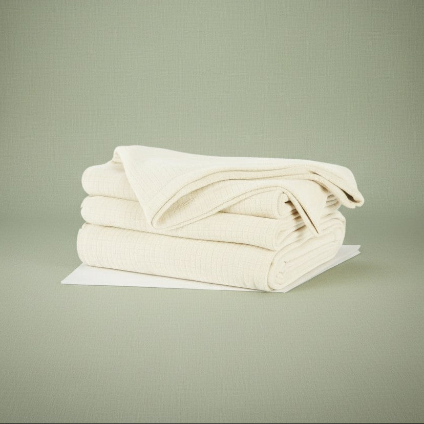 BPS Collection Grid Pattern Fleece Blankets - PM Bedding Store