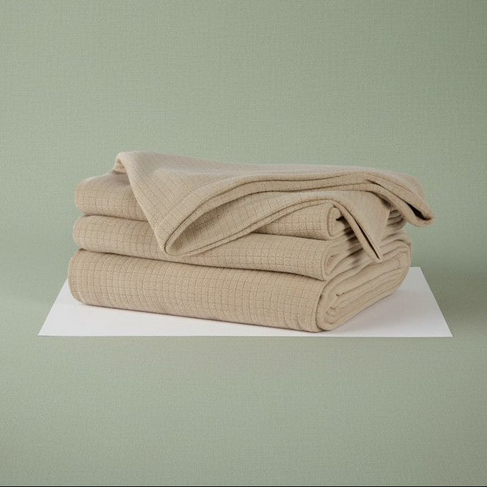 BPS Collection Grid Pattern Fleece Blankets - PM Bedding Store