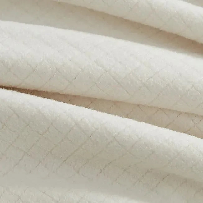 BPS Collection Grid Pattern Fleece Blankets - PM Bedding Store