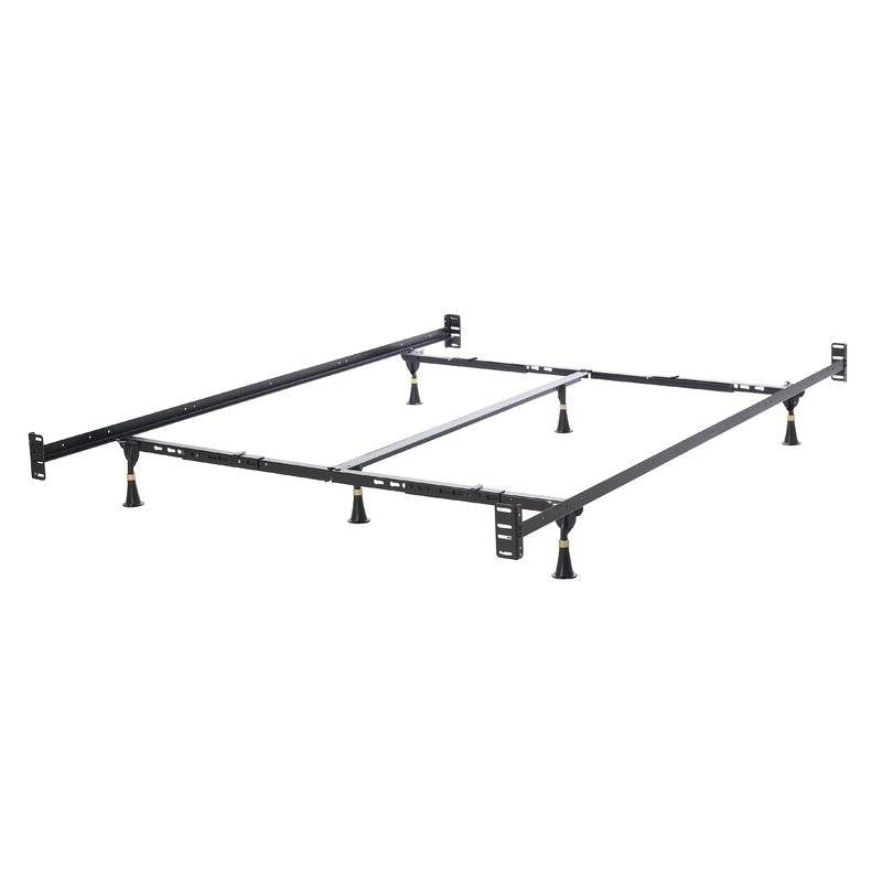 Queen/King Adjustable Metal Bed Frame with Headboard Footboard Brackets - PM Bedding Store