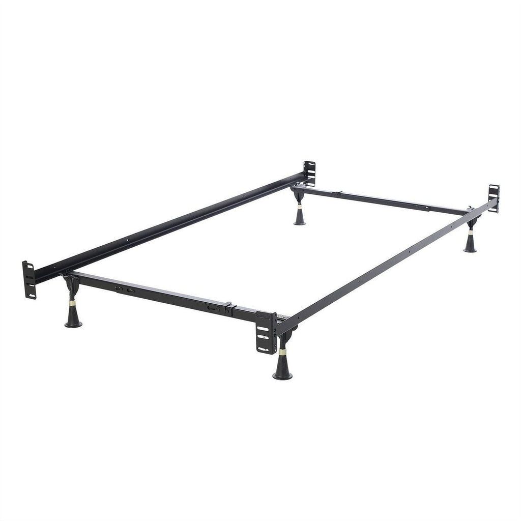Twin/Full Adjustable Metal Bed Frame with Headboard Footboard Brackets - PM Bedding Store