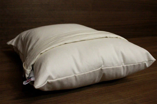 Organic Wool Pillows by Soaring Heart featuring firm, plush wool filling and soft fabric covers for comfortable sleep.