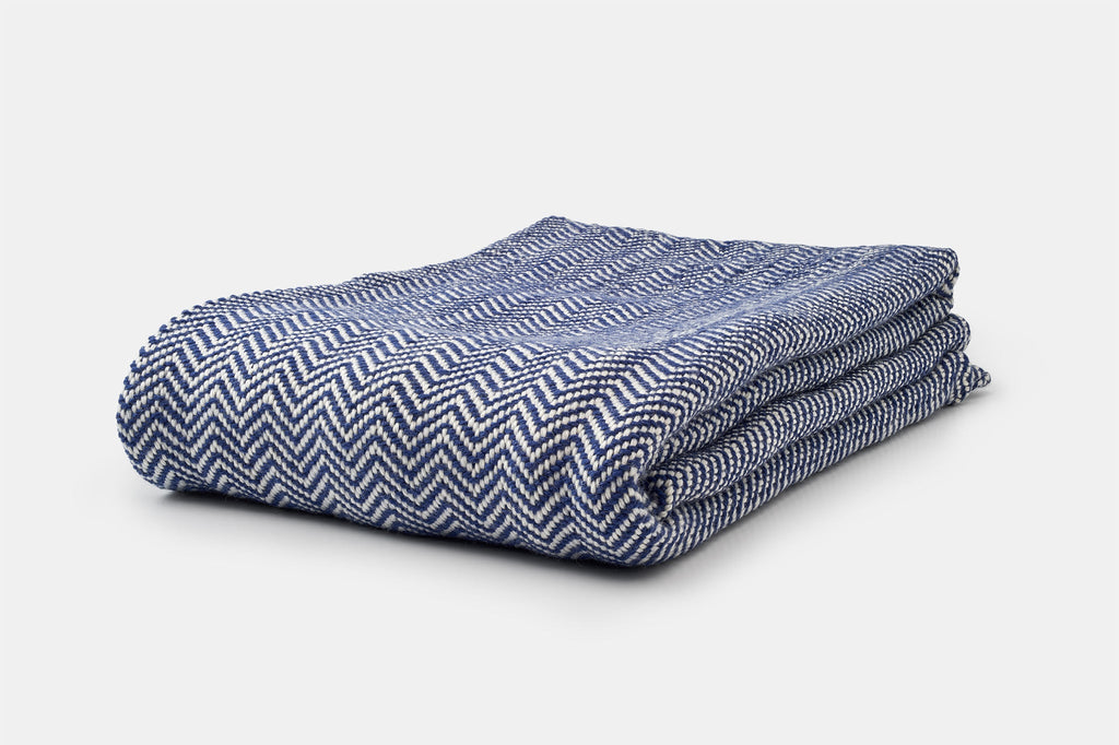 Chevron Pattern Soft Wool Throw Size Blanket