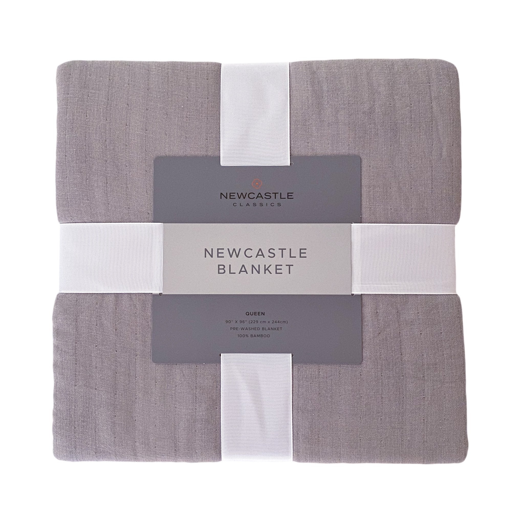 Newcastle Grey Oversized Queen Bamboo Bed Blanket - PM Bedding Store
