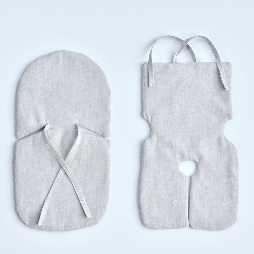 Organic Cooling Infant Car Seat Flax Inserts & Linen Covers