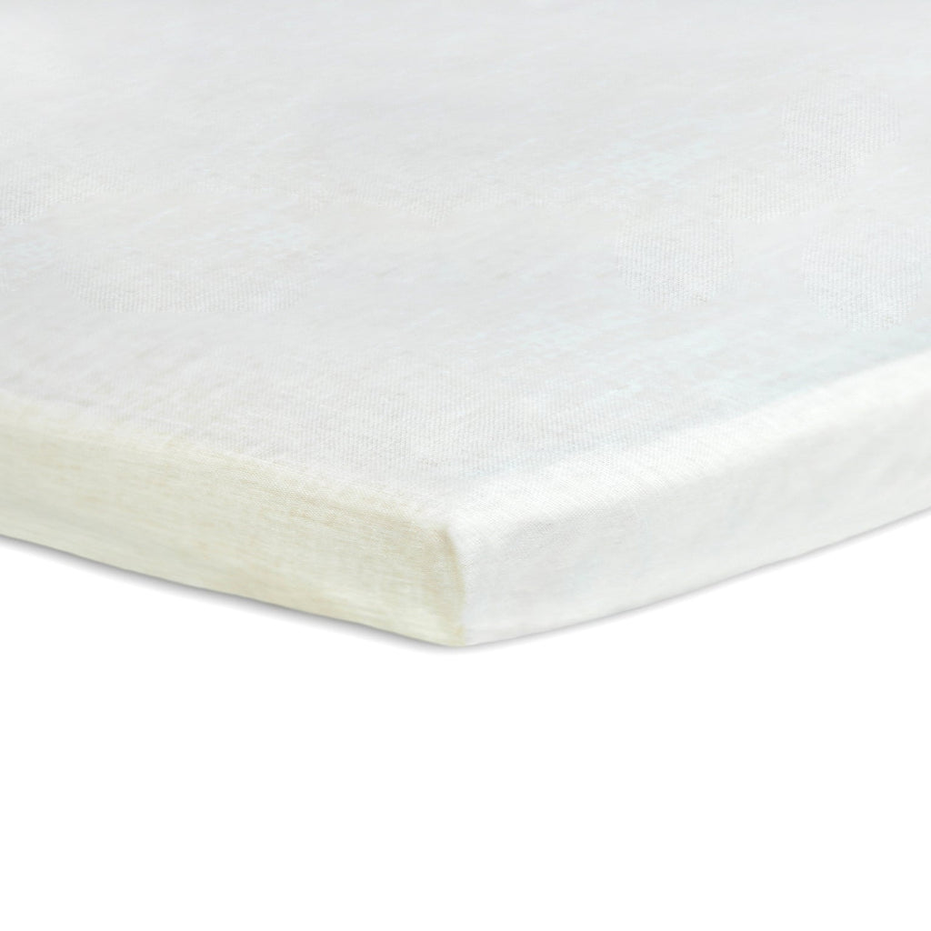 Organic Flax Cradle Mattress Pad 18x36 with Waterproof Zip Cover