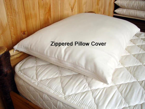 Holy Lamb Organics zippered pillow covers made of soft fabric, designed to protect and enhance decorative pillows.