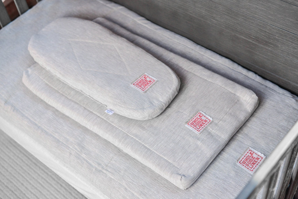 Custom Sized Rectangular Organic Flax Baby Cradle Mattress