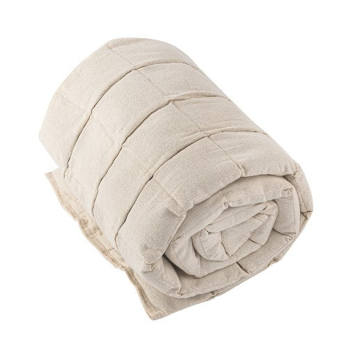 Organic Flax Seed Quilted Weighted Blanket