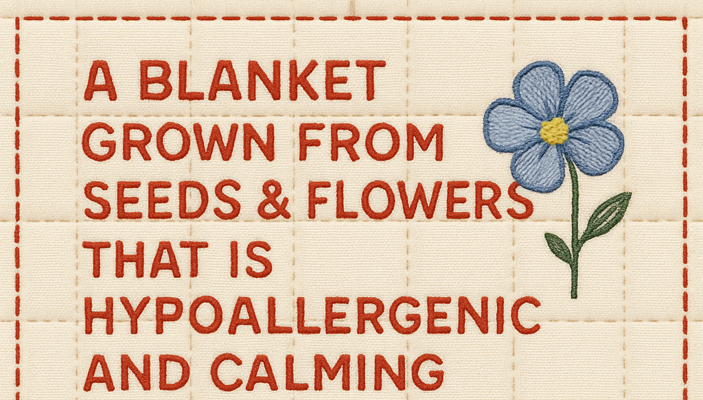 Organic Flax Seed Quilted Weighted Blanket