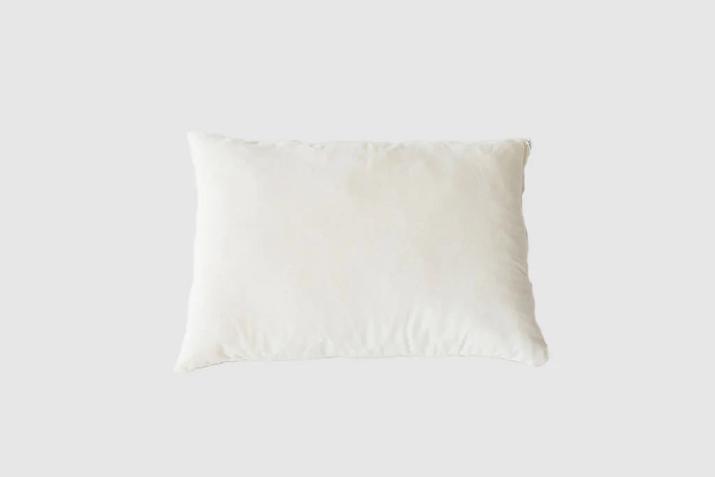 Organic Wooly Down Bed Pillow by Holy Lamb Organics, plush and cozy with a woolly down filling, perfect for comfortable sleep.
